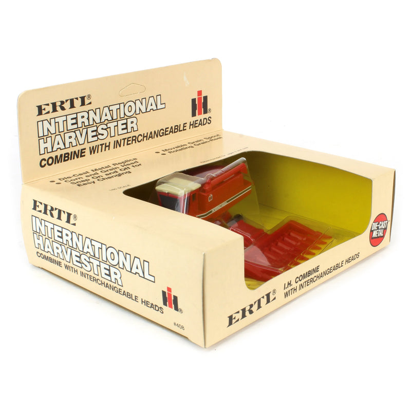 1/80 International Harvester Combine with Corn & Grain Heads by ERTL