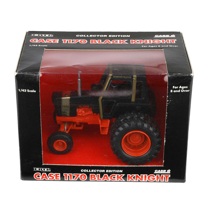 1/43 Case 1170 Black Knight Demo Tractor with Duals by ERTL, Collector Edition