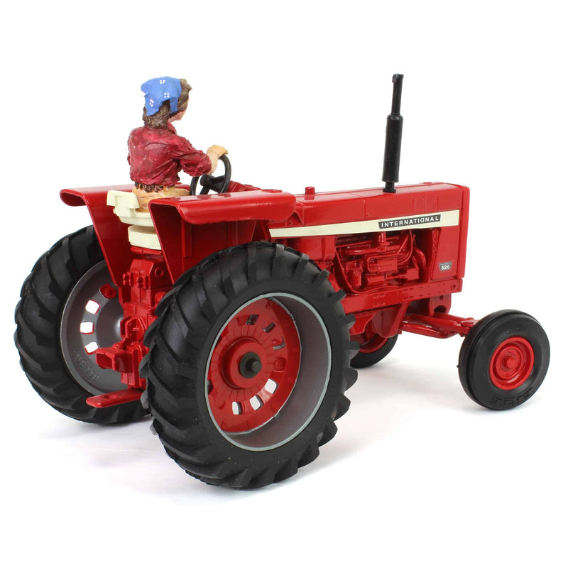 (B&D) 1/16 International 826 Tractor with Lowell Davis Figurine, Foxfire Farm Miss Charlotte - Damaged Item