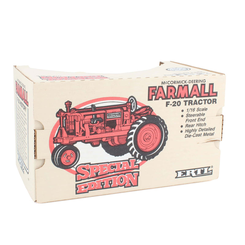 1/16 IH Farmall F-20 Tractor with Narrow Front, ERTL Special Edition