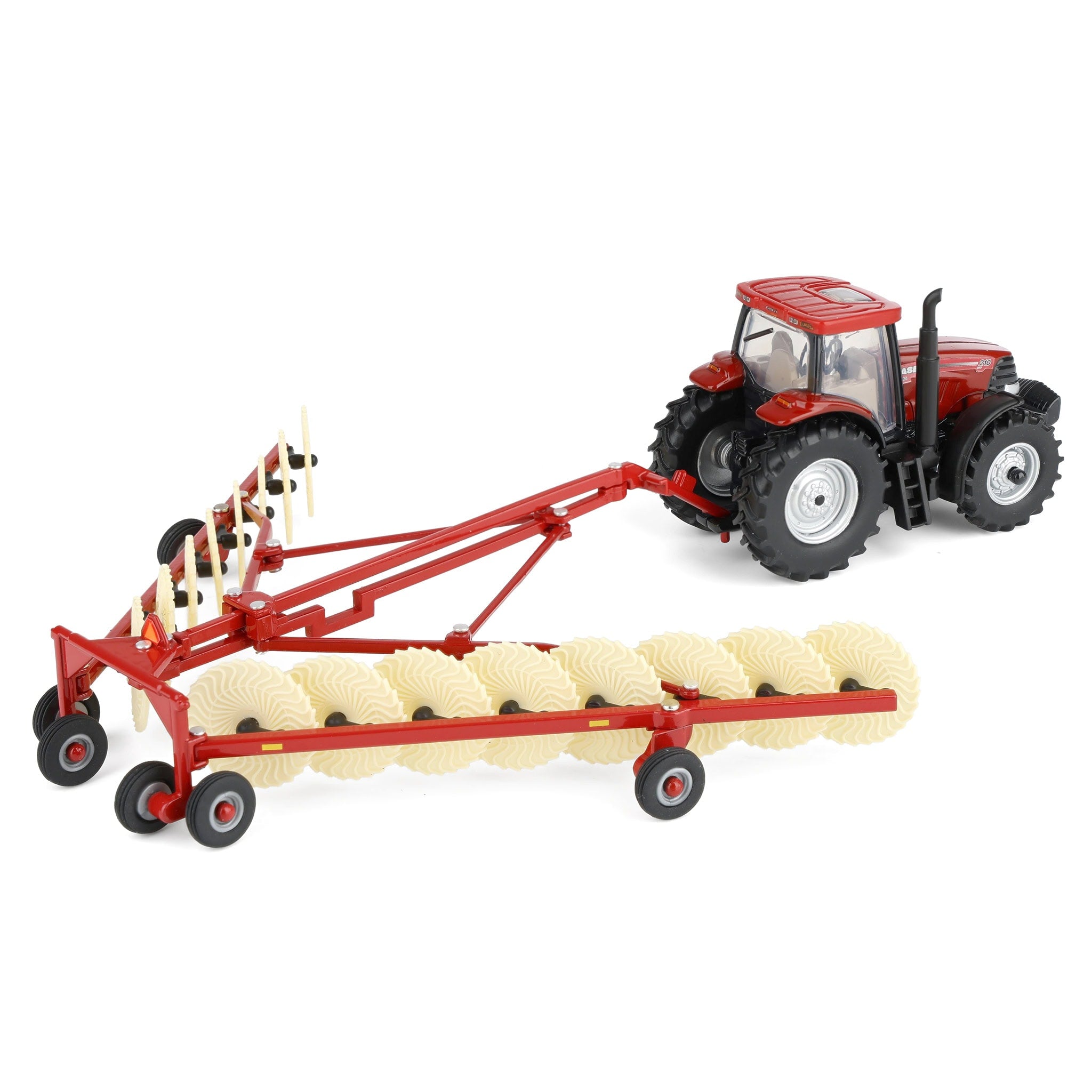 Case Hay Rakes 1/64 Case IH Haying Set with Tractor, Baler, Mower & Hay Rake by ERTL ...
