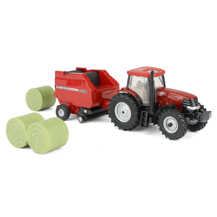 1/64 Case IH Haying Set with Tractor, Baler, Mower & Hay Rake by ERTL Image