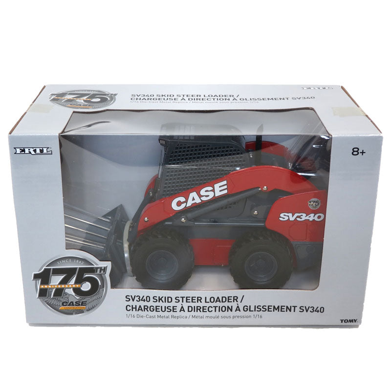 1/16 SV340 Skidsteer Loader with Special RED Paint Deco by ERTL, Limited 175 Anniversary Case Construction