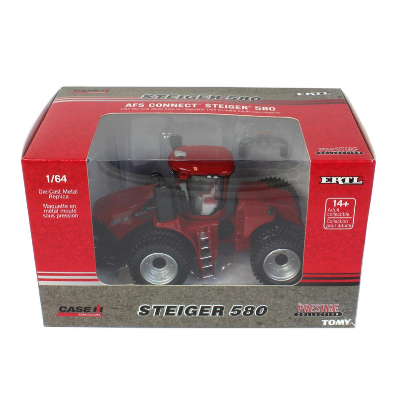 (B&D) 1/64 Case IH AFS Connect Steiger 580 4WD Tractor with Duals, ERTL Prestige Collection - Damaged Item
