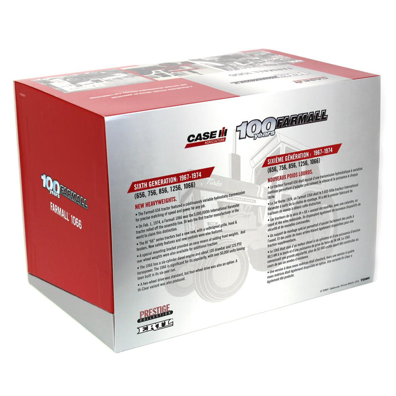 (B&D) 1/16 IH Farmall 1066 Tractor by ERTL, Farmall 100th Anniversary Limited Edition - Damaged Item