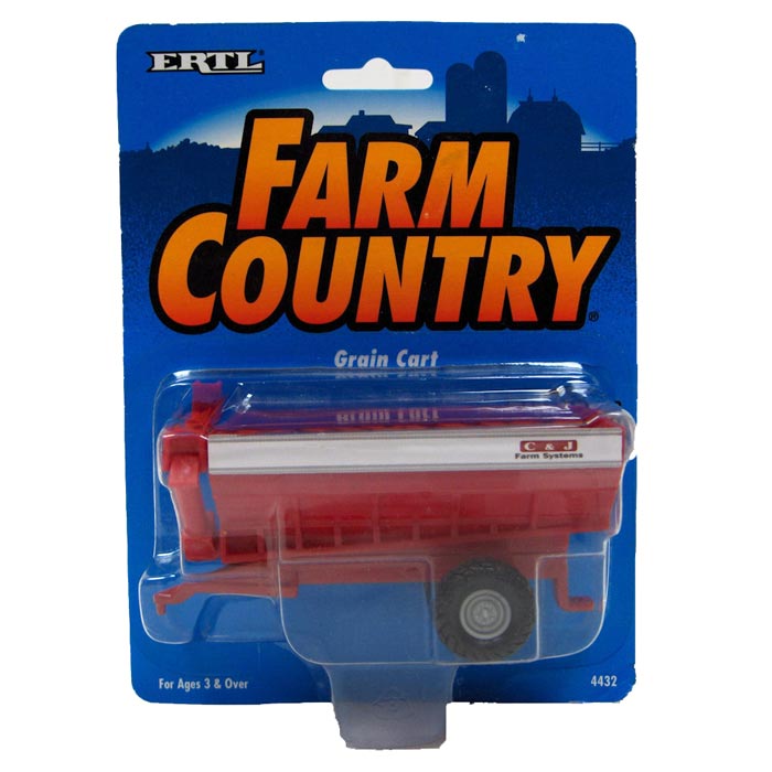 1/64 C&J Farm Systems Single Axle Grain Cart by ERTL