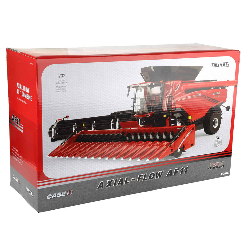 1/32 Case IH AF11 Tracked Combine with Corn & Draper Heads, Introduction Edition