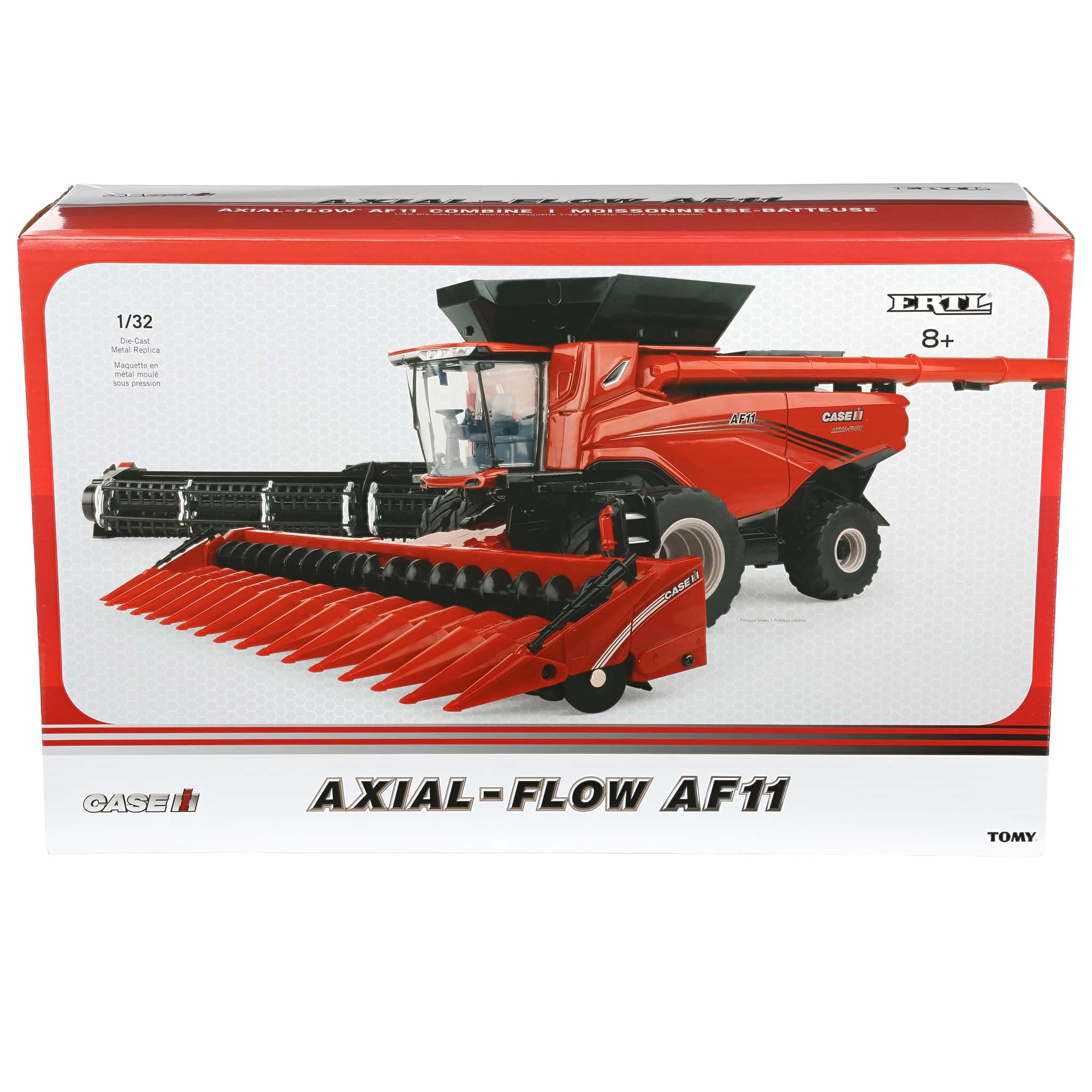 1/32 Case IH Axial-Flow AF11 Combine with Draper & Corn Heads by