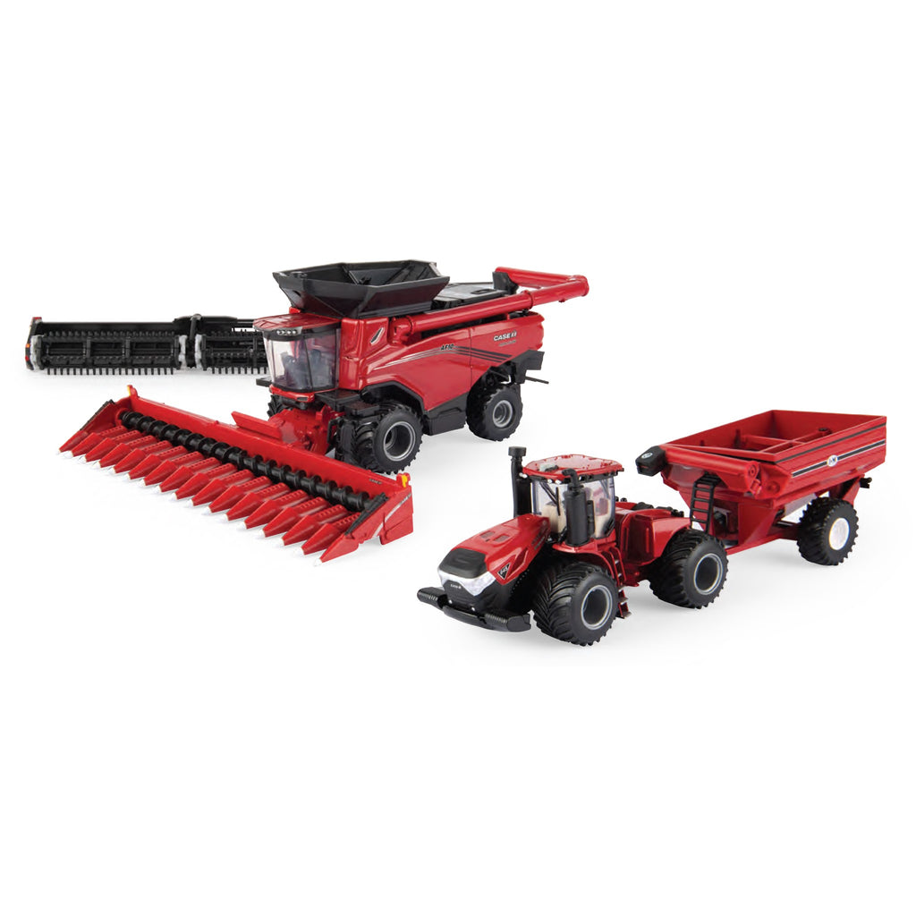 G-RAP HAMI ＆ CHERELLE FORTIERセット 1/64 Case IH Harvesting Set with Axial-Flow AF10 Combine, Steiger