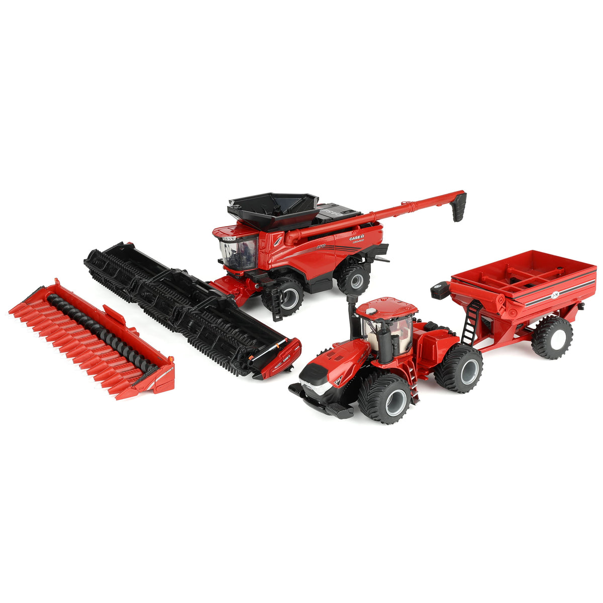 f*u様 64セット 1/64 Case IH Harvesting Set with Axial-Flow AF10 Combine, Steiger
