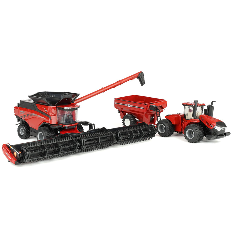 1/64 Case IH Harvesting Set with Axial-Flow AF10 Combine, Steiger 645 Tractor, & J&M Grain Cart by ERTL