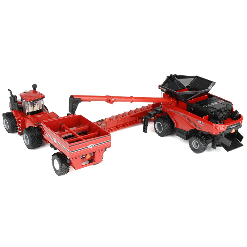 1/64 Case IH Harvesting Set with Axial-Flow AF10 Combine, Steiger 645 Tractor, & J&M Grain Cart by ERTL