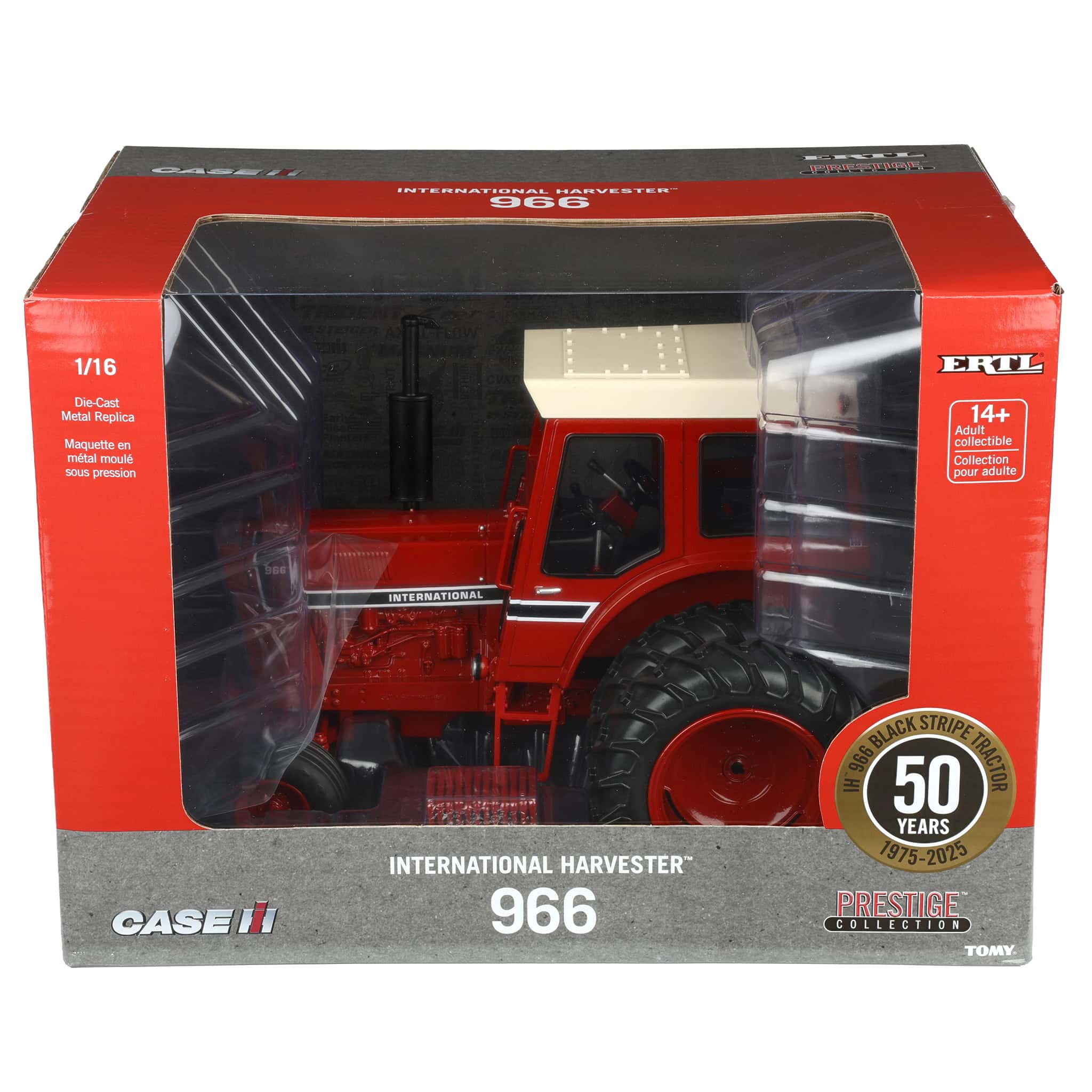 1/16 International Harvester 966 Black Stripe Tractor with Cab