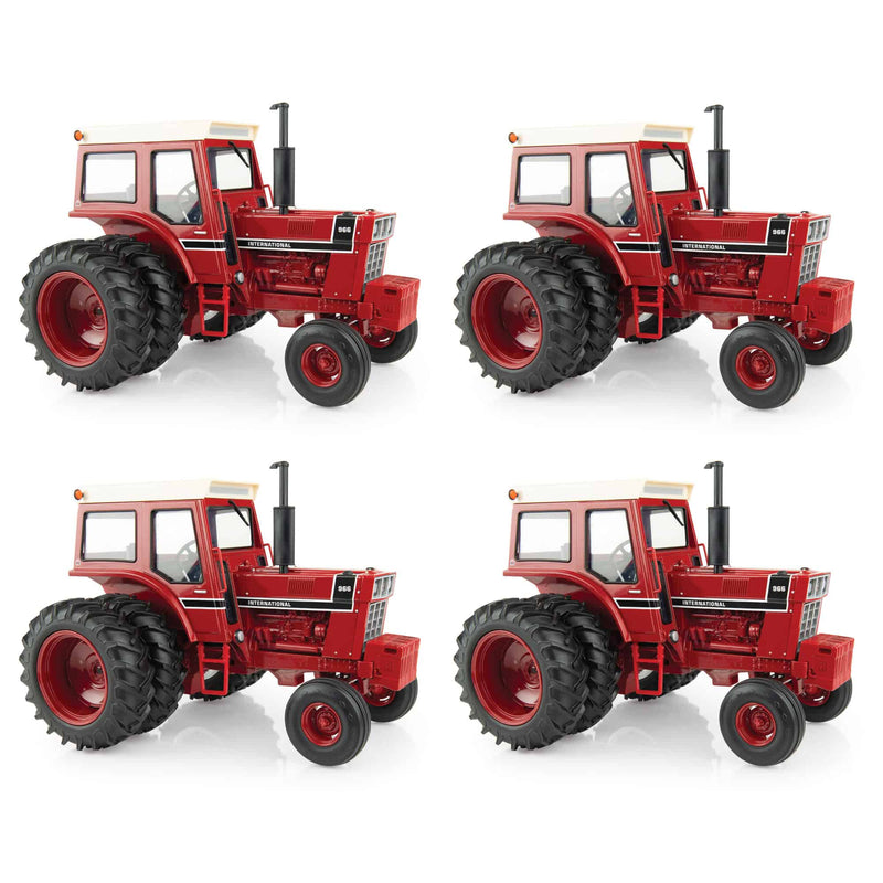 Sealed Case of 4 ~ 1/16 International Harvester 966 Black Stripe Tractor, 50th Anniversary, ERTL Prestige
