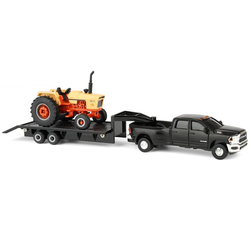 1/64 Case IH 1270 Desert Sunset Tractor with RAM Pickup Truck & 5th Wheel Trailer by ERTL