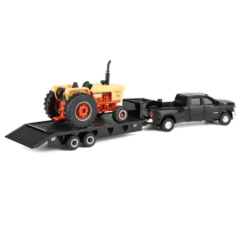 1/64 Case IH 1270 Desert Sunset Tractor with RAM Pickup Truck & 5th Wheel Trailer by ERTL
