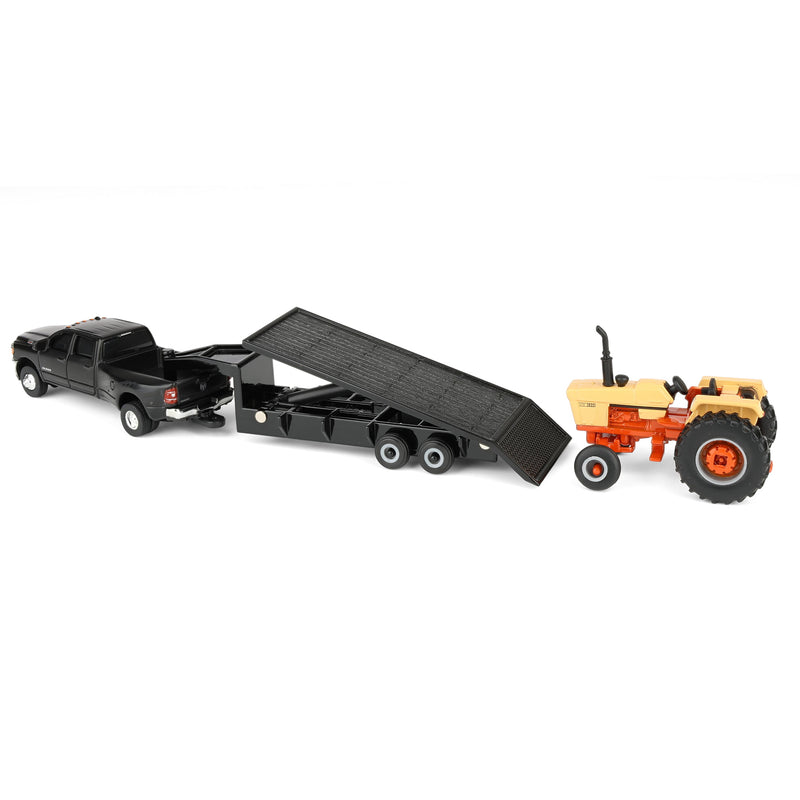 1/64 Case IH 1270 Desert Sunset Tractor with RAM Pickup Truck & 5th Wheel Trailer by ERTL