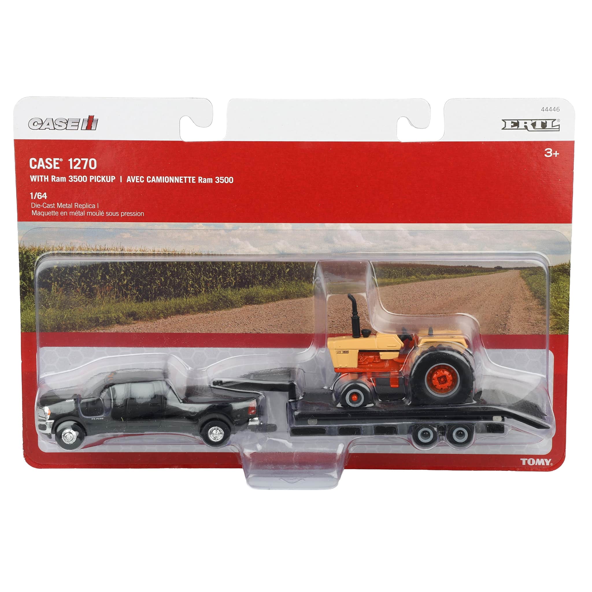 1/64 Case IH 1270 Desert Sunset Tractor with RAM Pickup Truck