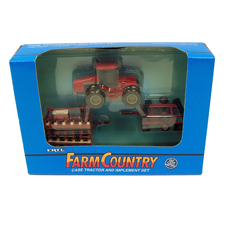 1/64 Case IH 9250 Tractor w/ Duals & CIH 12 Row Planter & Red Wing Disk, Implement Set, by ERTL