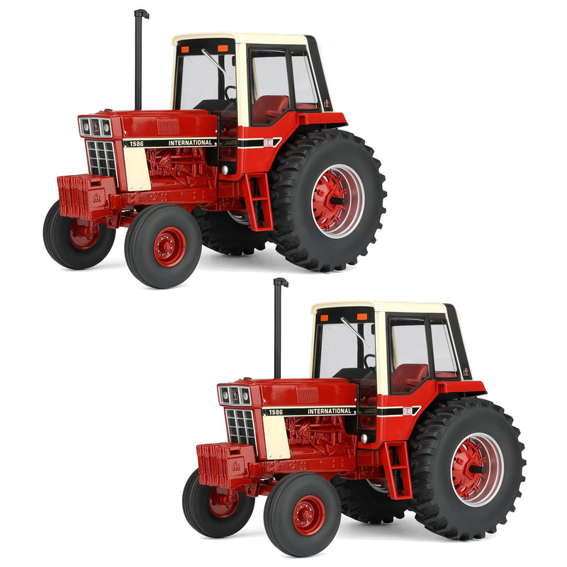 Sealed Case of 2 ~ 1/16 International Harvester 1586 Tractor, 50th Anniversary One-Time Production, ERTL Prestige Collection