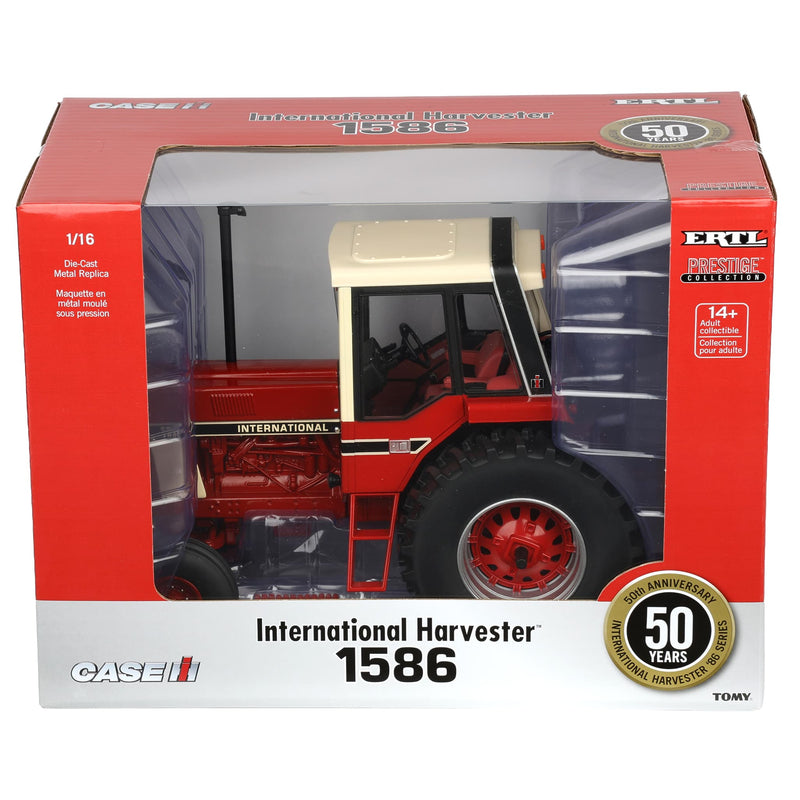 Sealed Case of 2 ~ 1/16 International Harvester 1586 Tractor, 50th Anniversary One-Time Production, ERTL Prestige Collection