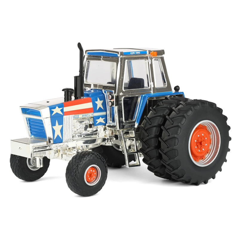 Silver Chrome Chase Unit ~ 1/32 Case 1570 Spirit of '76 Stars & Stripes Tractor with Rear Duals by ERTL, 2026 Farm Show One-Time Production