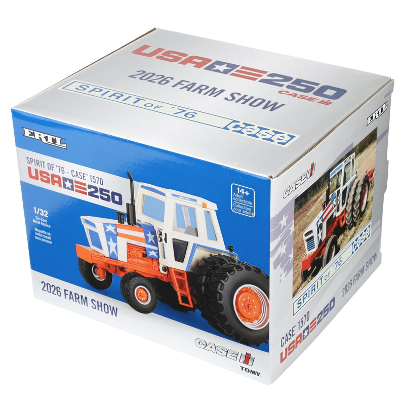 1/32 Case 1570 Spirit of '76 Stars & Stripes Tractor with Rear Duals by ERTL, 2026 Farm Show One-Time Production