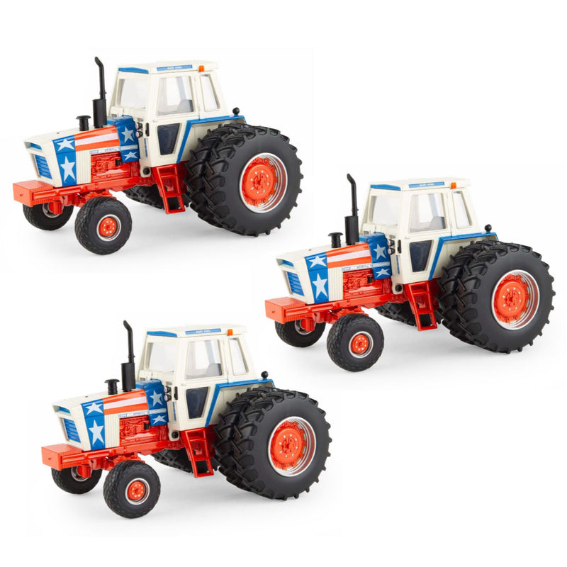 Sealed Case of 3 ~ 1/32 Case 1570 Spirit of '76 Stars & Stripes Tractor with Rear Duals by ERTL, 2026 Farm Show One-Time Production