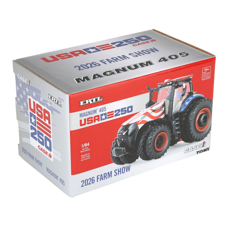 Chase Unit ~ 1/64 Case IH Magnum 405 Stars & Stripes Tractor by ERTL, 2026 Farm Show One-Time Production