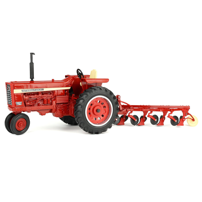1/16 International Harvester Farmall 756 Tractor with Narrow Front & 4-Bottom Plow by ERTL