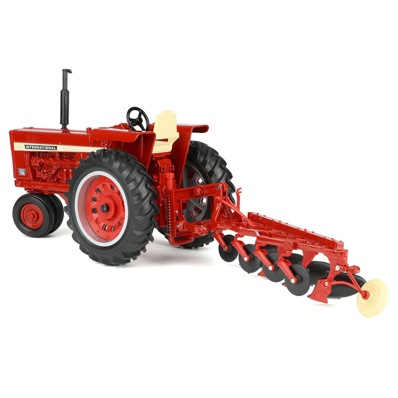 1/16 International Harvester Farmall 756 Tractor with Narrow Front & 4-Bottom Plow by ERTL