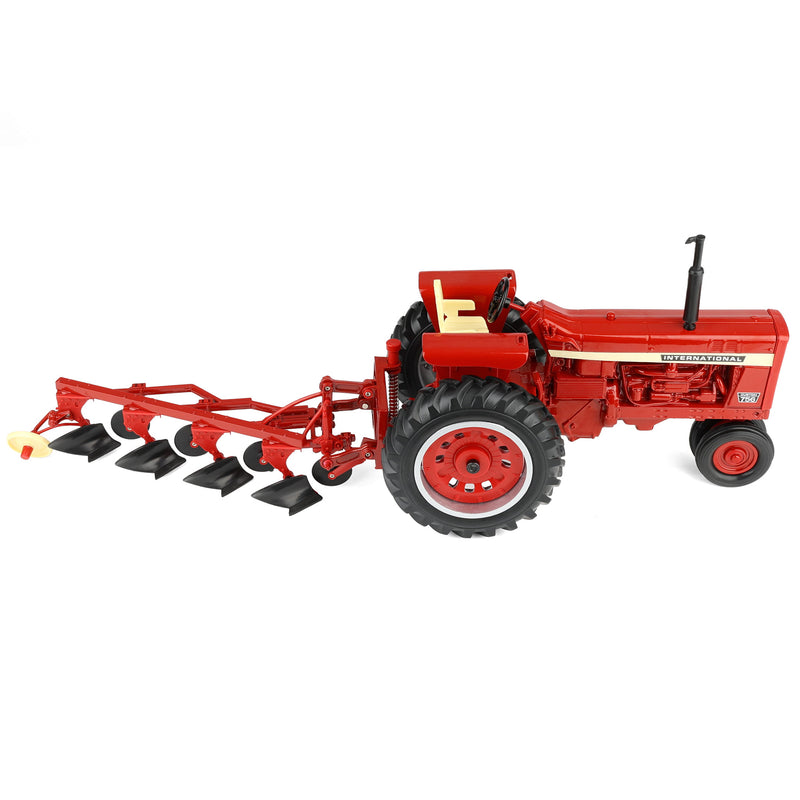 1/16 International Harvester Farmall 756 Tractor with Narrow Front & 4-Bottom Plow by ERTL