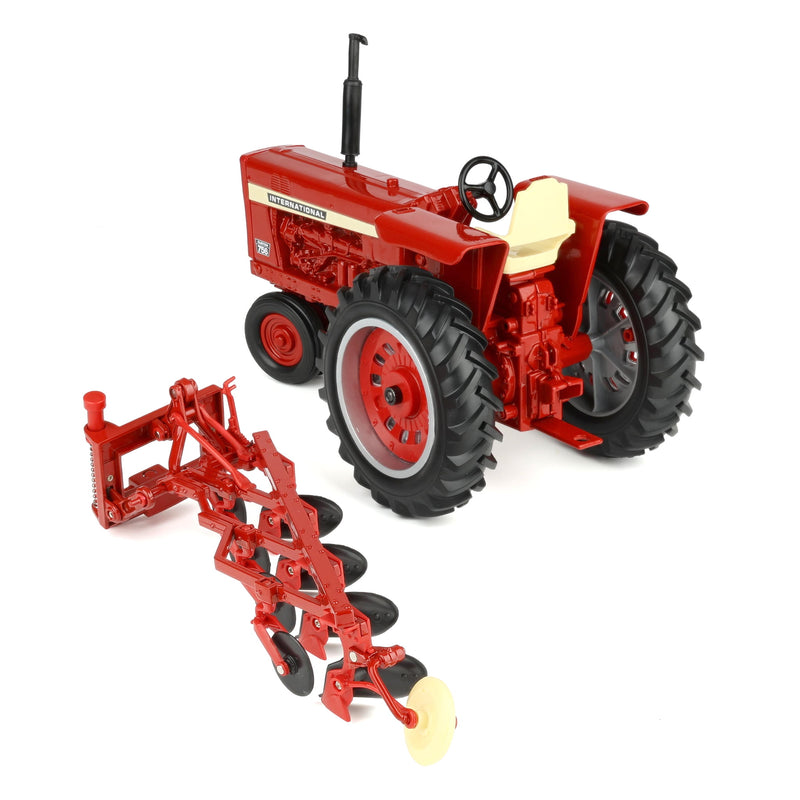 1/16 International Harvester Farmall 756 Tractor with Narrow Front & 4-Bottom Plow by ERTL