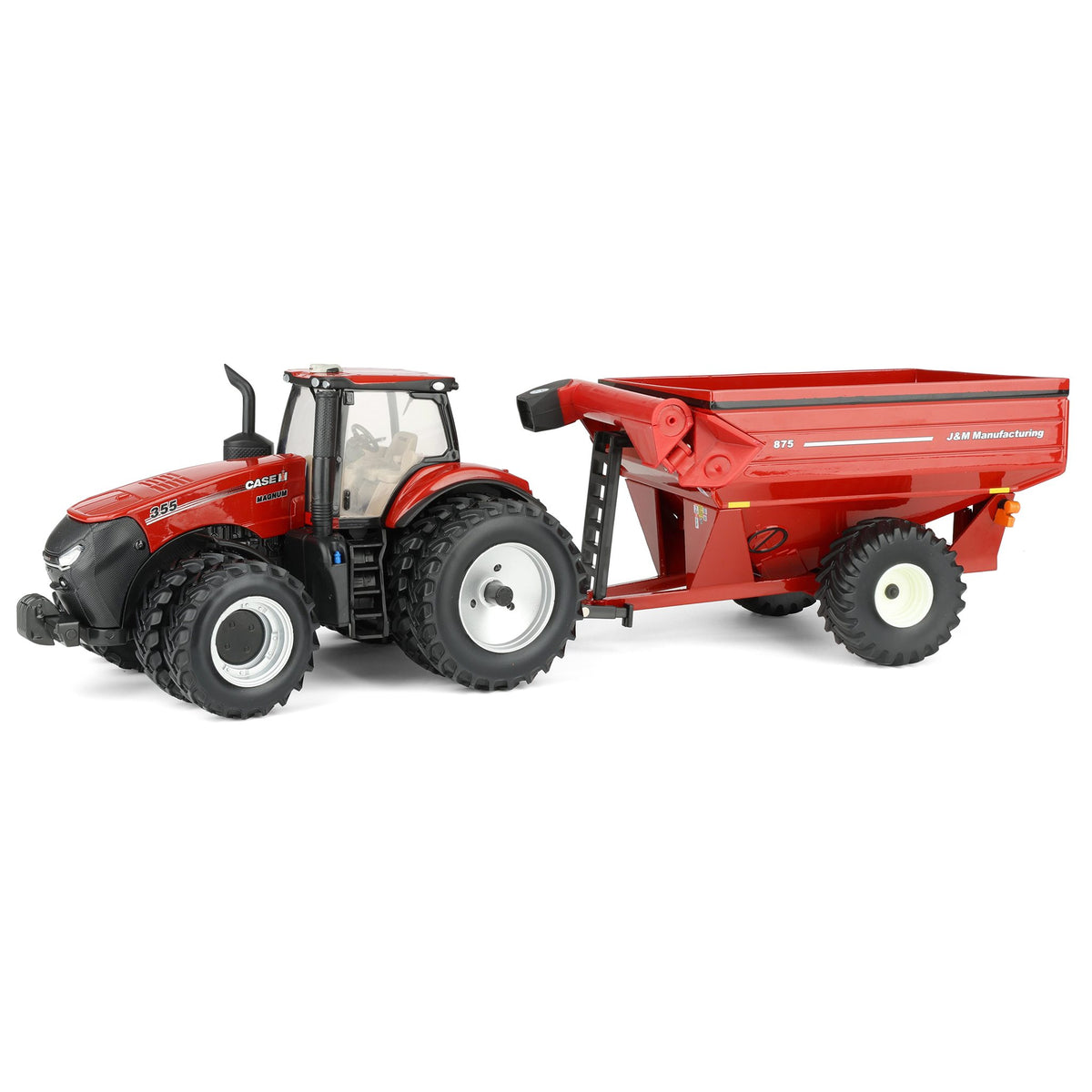 1/32 Case IH Magnum 355 Tractor with Red J&M 875 Grain Cart by