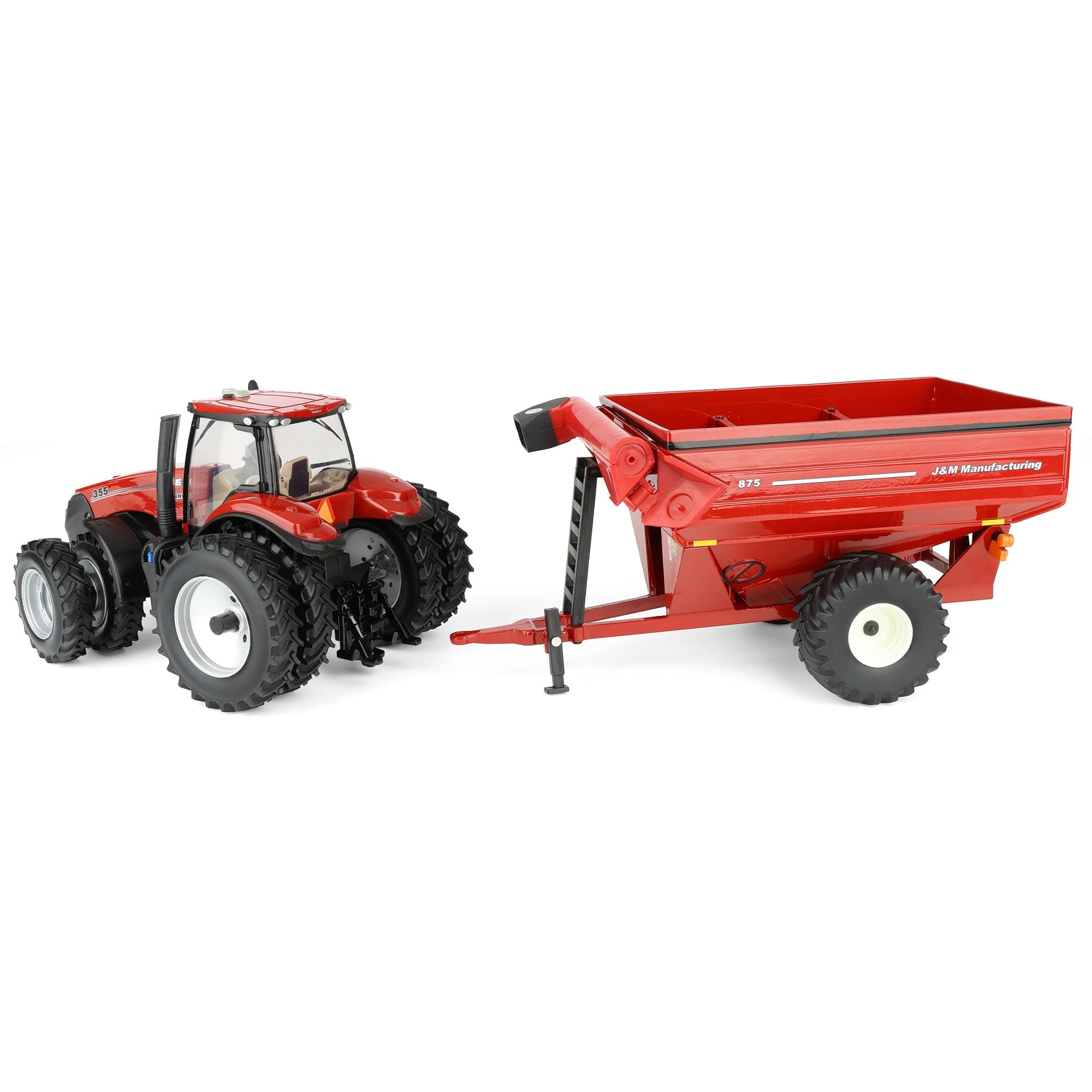 1/32 Case IH Magnum 355 Tractor with Red J&M 875 Grain Cart by
