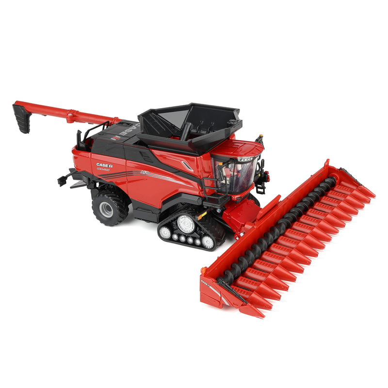 1/64 Case IH Axial-Flow AF9 Tracked Combine with Corn Head & Draper Head, ERTL Prestige Collection