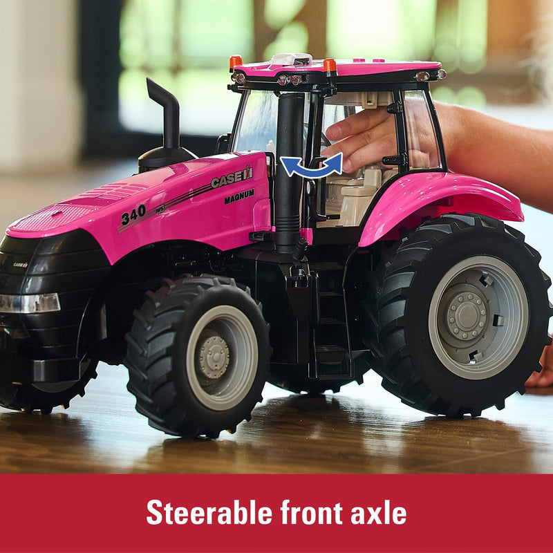 1/16 Pink Case IH Magnum 340 Tractor with Lights & Sounds, ERTL Big Farm