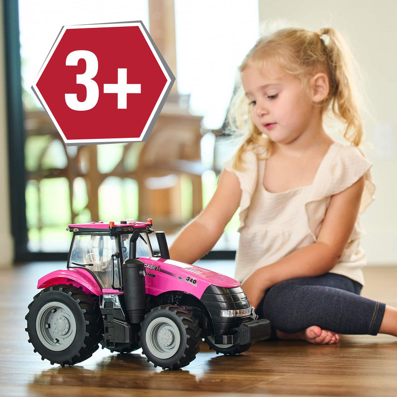 1/16 Pink Case IH Magnum 340 Tractor with Lights & Sounds, ERTL Big Farm