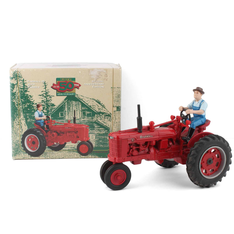 1/16 Farmall H Tractor with Farmer, 1995 Special 50th Anniversary Edition by ERTL