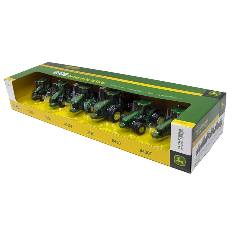 1/64 John Deere 2008 Waterloo Works Special Edition 6 Piece Tractor Set by ERTL, "The Year of the 30 Series"