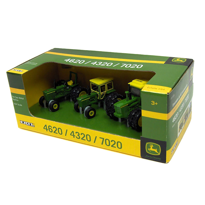 1/64 John Deere 4320, 4620, 7020 3 Piece 40th Anniversary Set