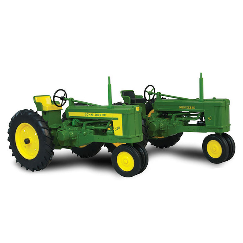1/16 John Deere 50 and 520 Narrow Front 2 Piece Tractor Set by ERTL