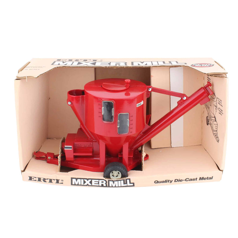 1/16 Case IH Red Diecast Mixer Mill with Working Augers, Made in the USA by ERTL