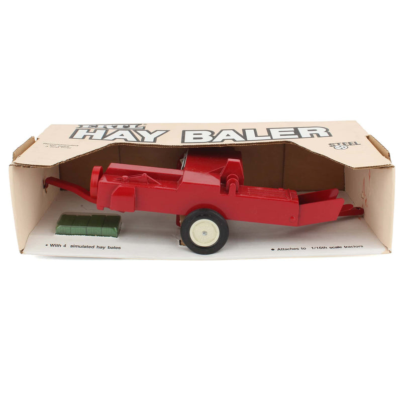 1/16 Case IH Red Steel Small Square Baler with Bales by ERTL