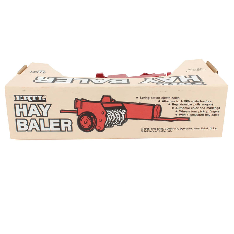 1/16 Case IH Red Steel Small Square Baler with Bales by ERTL