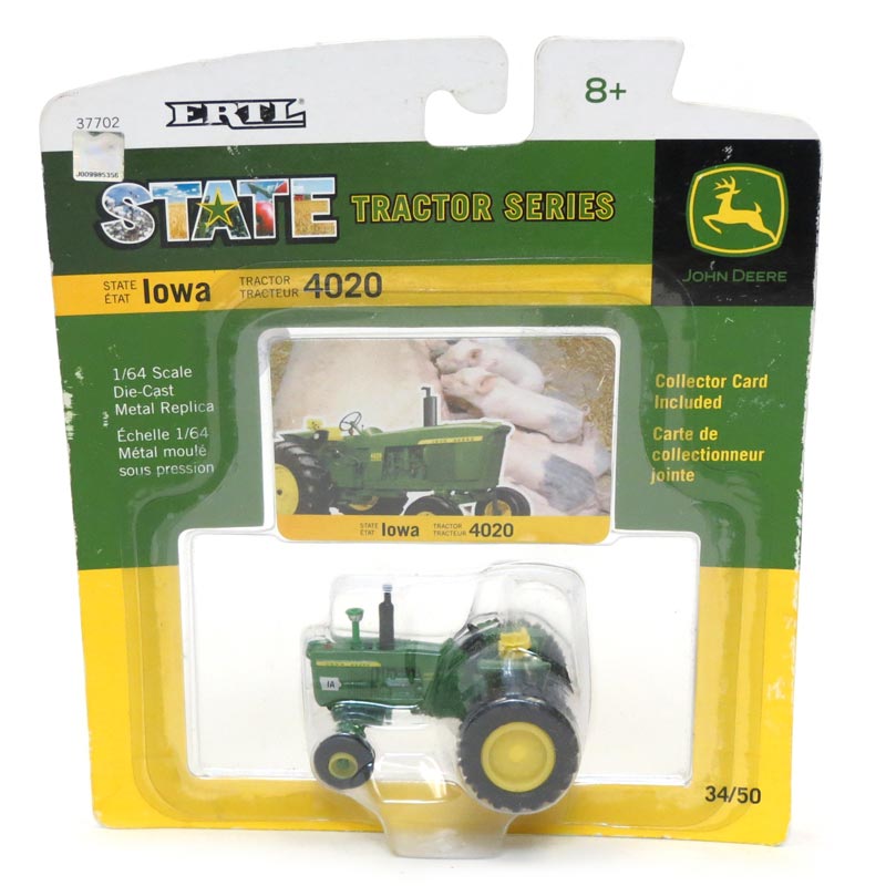 1/64 John Deere 4020 Wide Front Tractor, Des Moines State Capitol Edition by ERTL