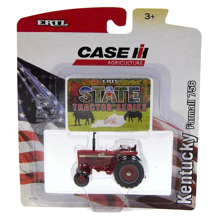 1/64 IH Farmall 756, Kentucky, State Tractor Series #49 by ERTL