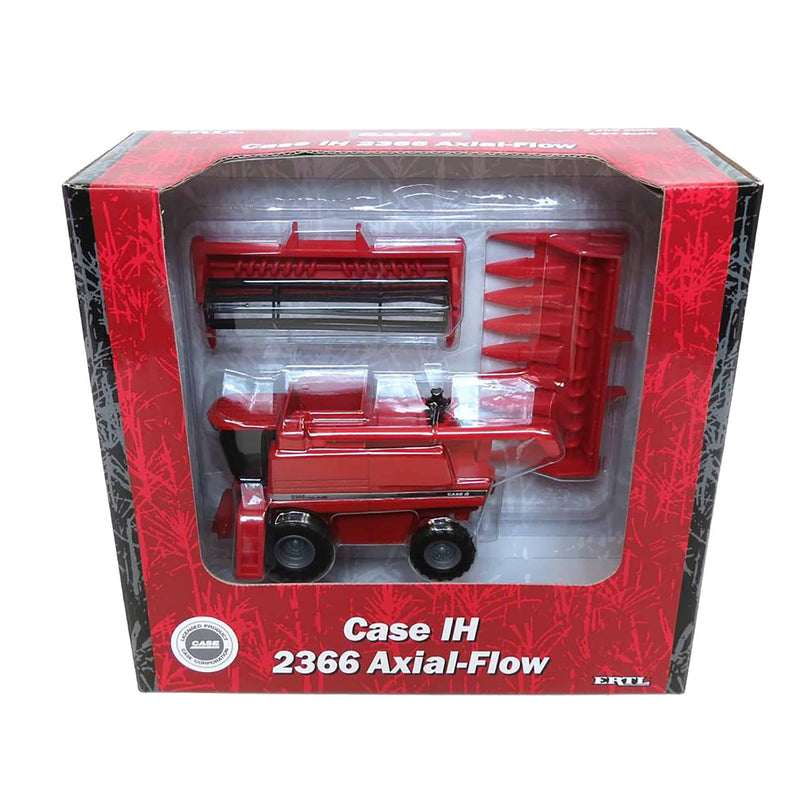 1/64 Case IH 2366 Axial-Flow Combine with Corn & Grain Heads by ERTL