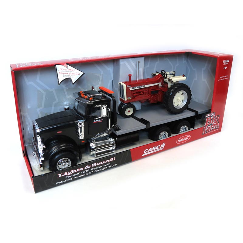 1/16 ERTL Big Farm Case IH Peterbilt Rollback with IH Farmall 1206 Tractor