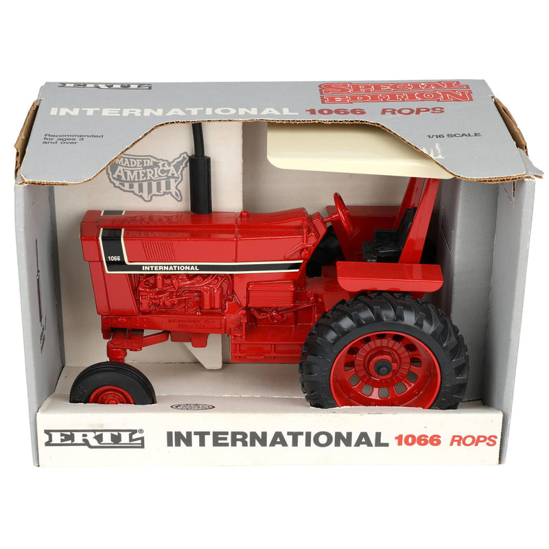 1/16 Special Edition International Harvester Tractor 1066 Black Stripe with Canopy & ROPS by ERTL